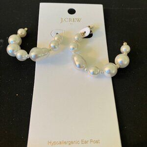 J Crew  pearl like earrings